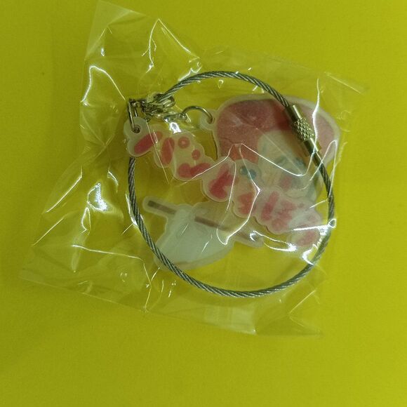 pan dorobo / bread thief ring key chain with two charmy - Picture 5 of 8